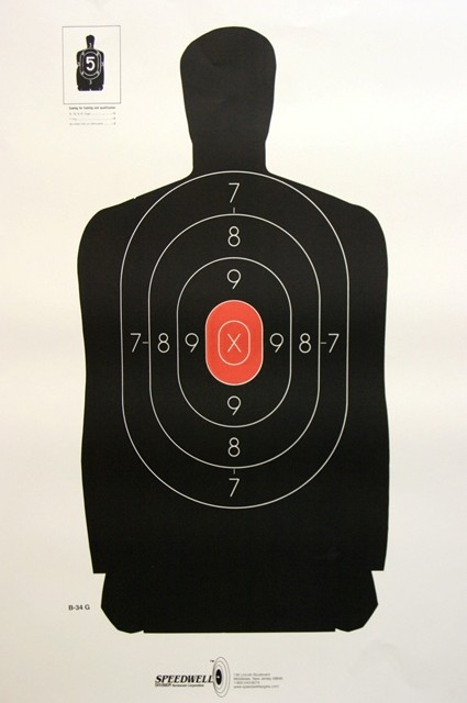 Police Silhouette 4g Target Reduced B 27 Box Of 500