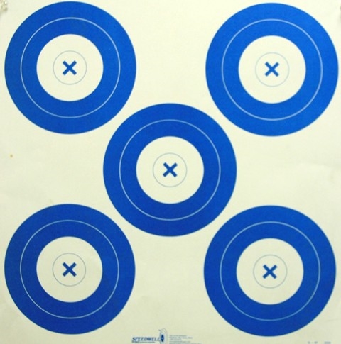 g67 range target 5 spot archery box of 250