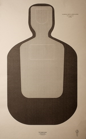 Official NRA TQ-19 Police Training Qualification Cardboard Target ...