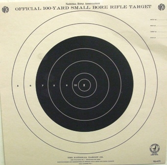 Official NRA TQ-4T - 100 Yd Smallbore Rifle Target - Box of 500